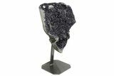 19.6" Stunning Amethyst Geode on Metal Stand - Uruguay - #199663-2